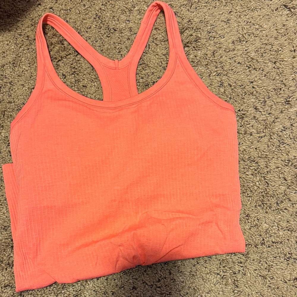 Lululemon Coral Racerback Tank Top
